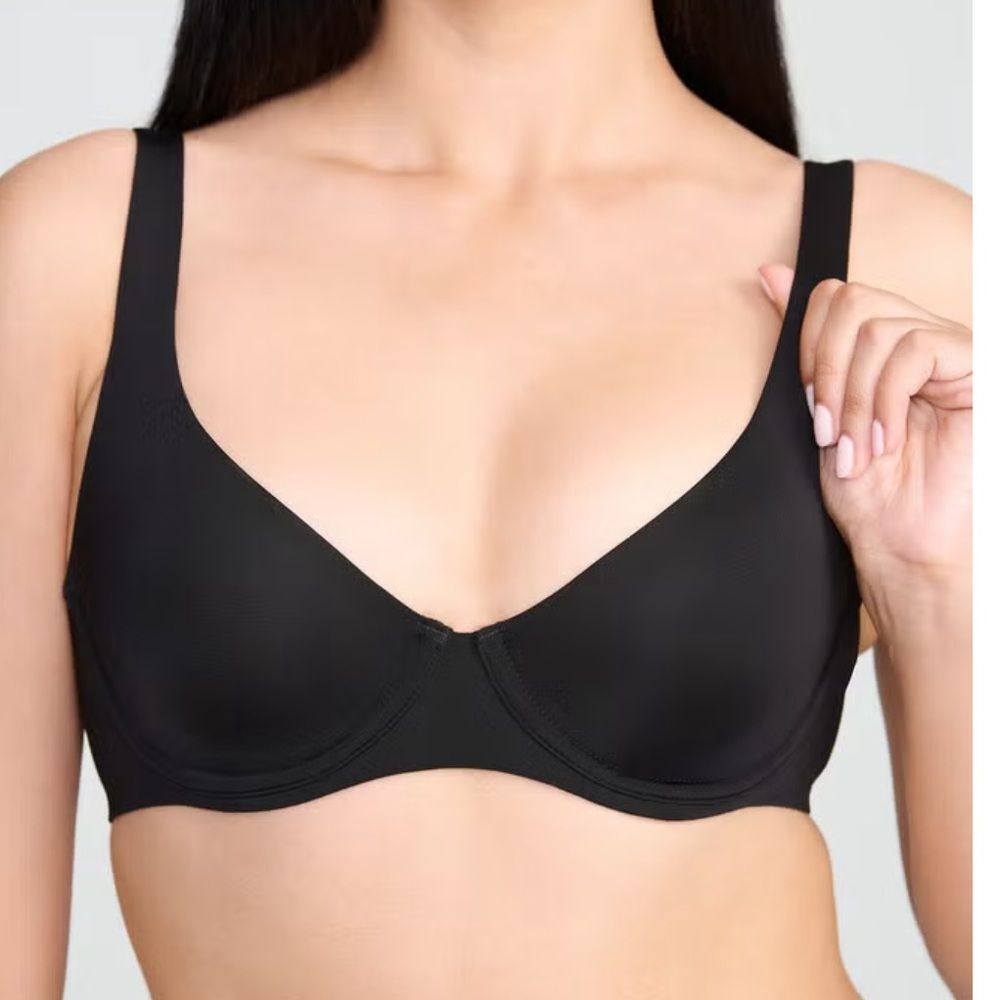 Ladies Cuup Brand The Scoop Micro Bra in Black Size 36B
